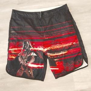 Disney Star Wars Darth Vader Hybrid Swim Board Shorts Mens Size XL